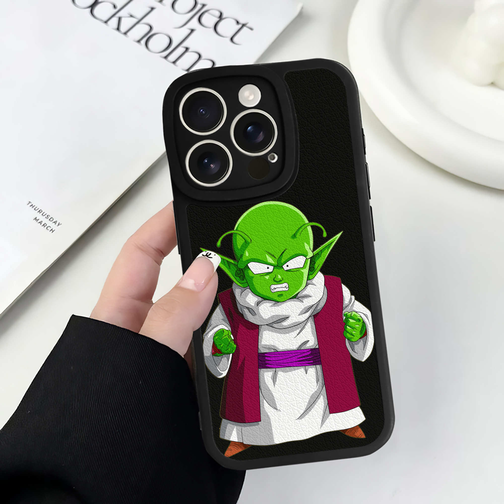 （画像用） ドラゴンボール ピッコロ DRAGON BALL Piccolo 【iPhone 16シリーズ対応】シリコンスマホケース（レザー調） 材質：シリコン
